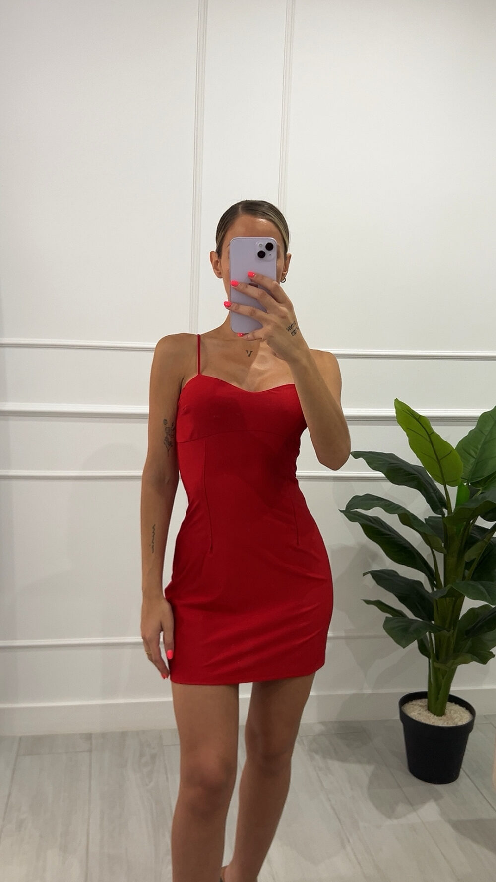 Vestido basic rojo