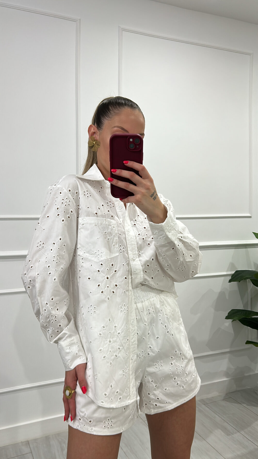 Conjunto calado blanco
