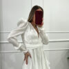 Vestido satén blanco - Imagen 2
