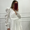 Vestido satén blanco