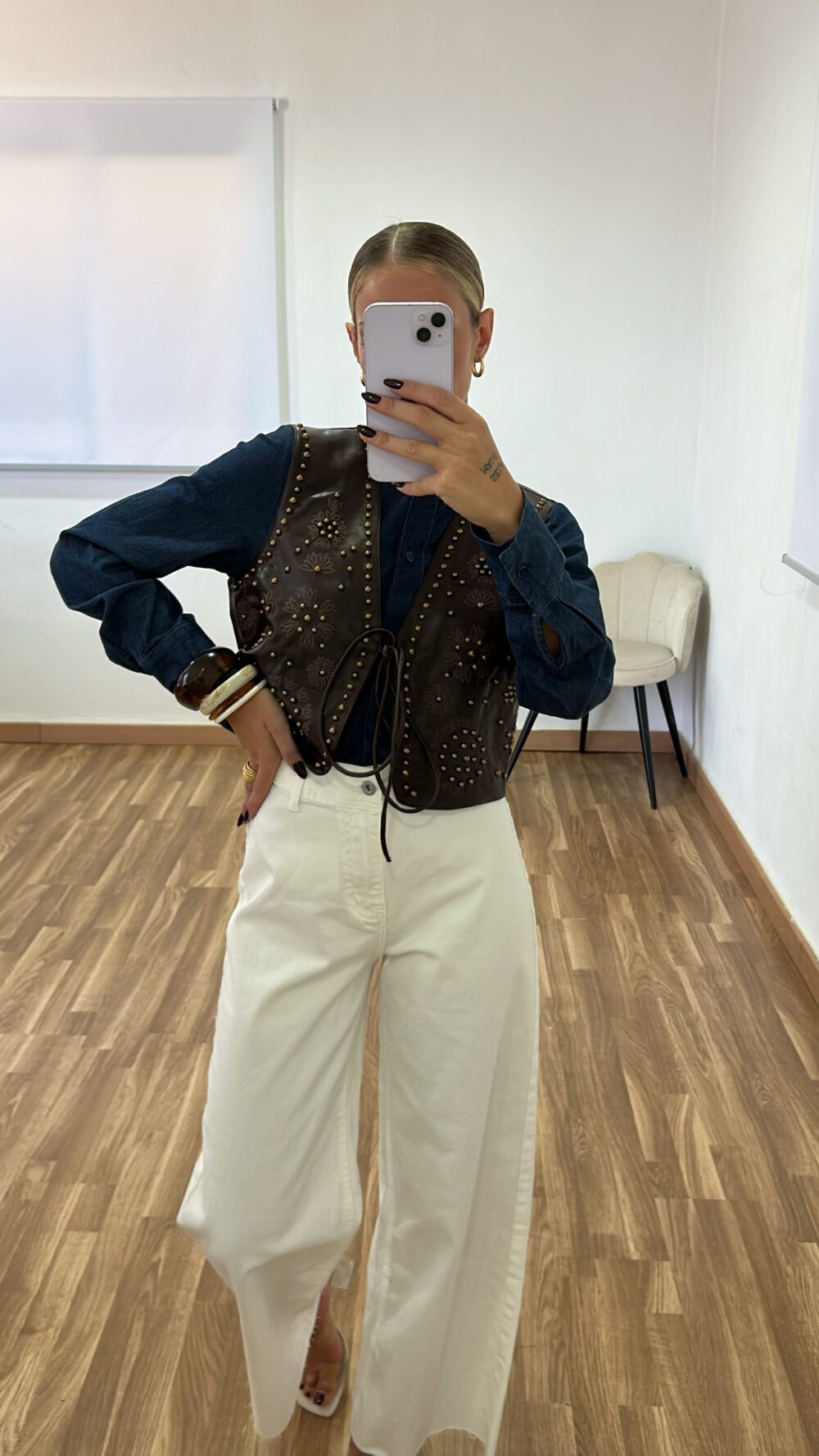 WIDE LEG BEIGE