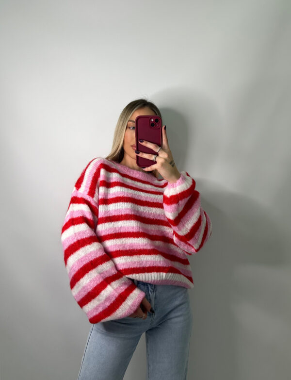Jersey rayas rojo