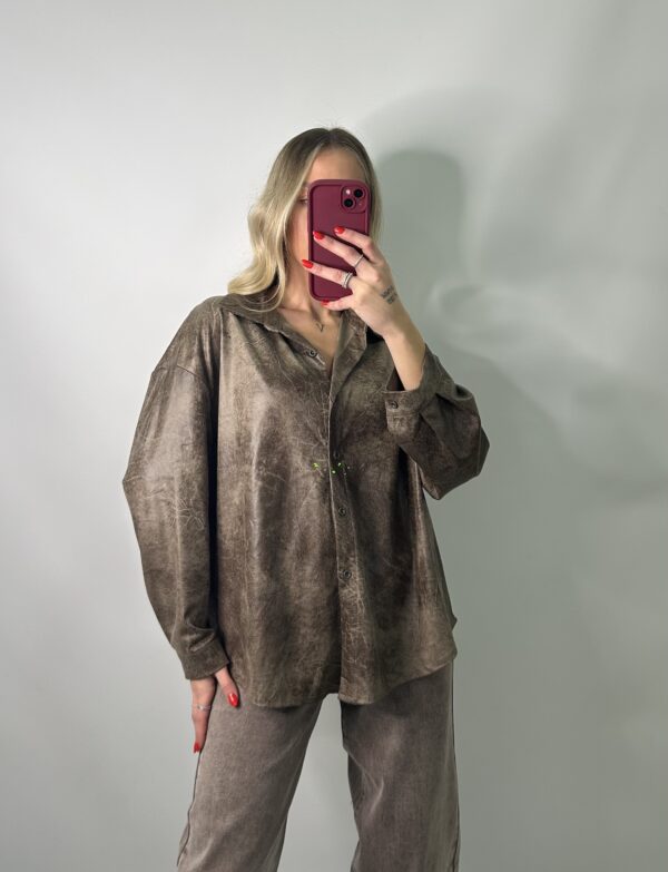 Camisa vintage marron