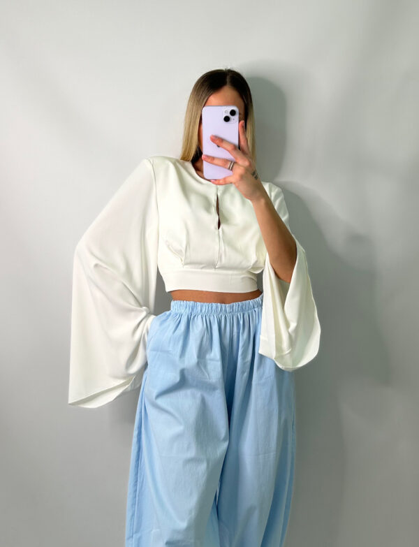 Pantalón bombacho celeste