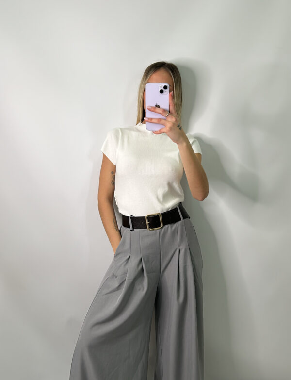 Pantalón palazzo gris