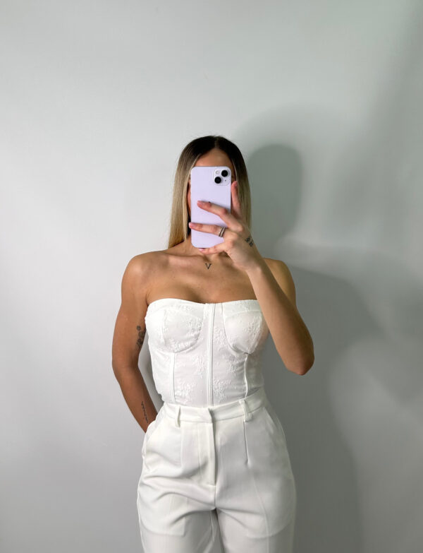 Body encaje blanco