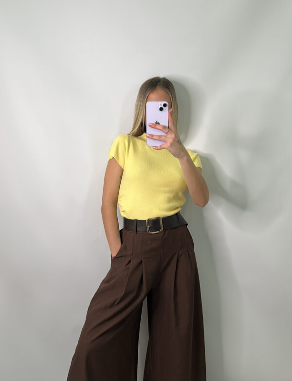 Pantalón palazzo chocolate