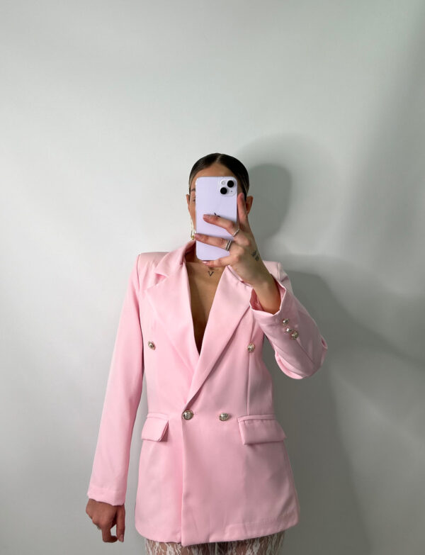 Blazer rosa pastel
