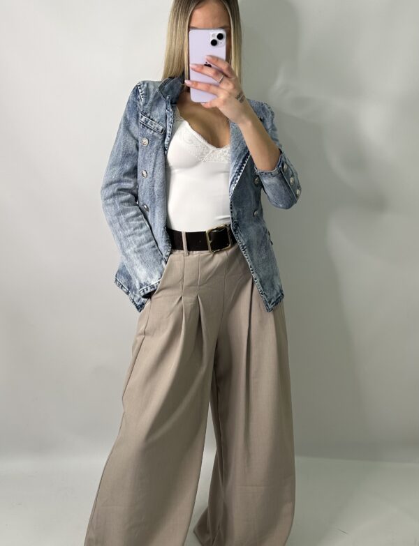 Pantalón Palazzo taupe