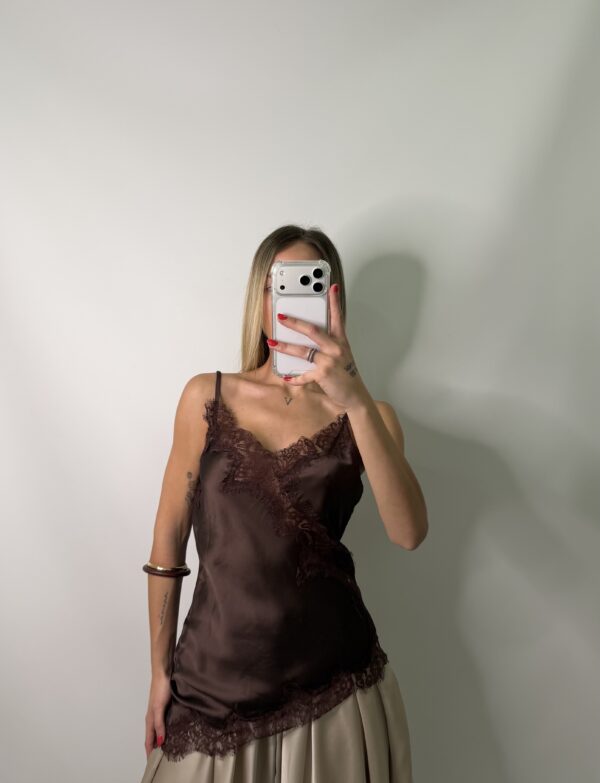 LENCERA ASIMETRICA MARRON