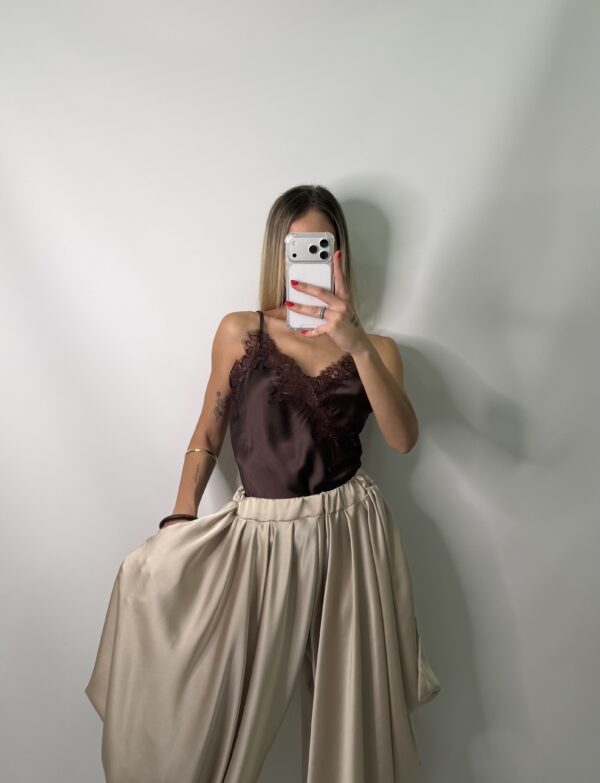 PANTALON SATEN PICOS