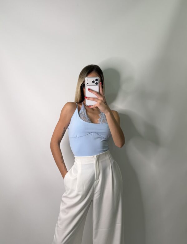 PANTALON VESTIR BLANCO PUÑO