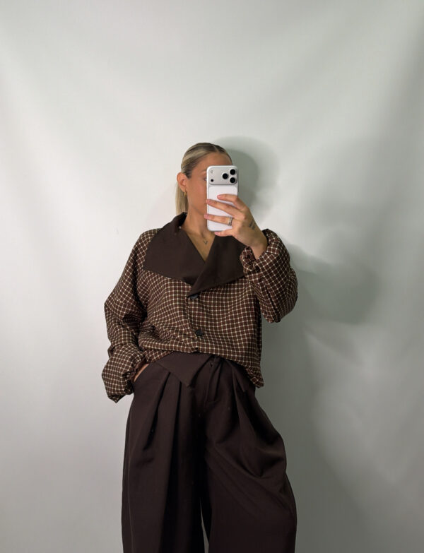 PANTALON DOBLE CINTURA CHOCOLATE