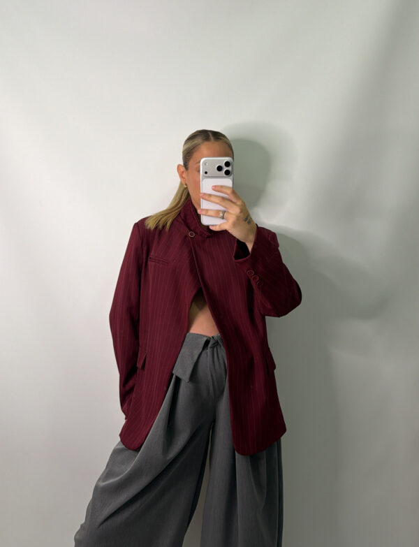 PANTALON DOBLE CINTURA GRIS