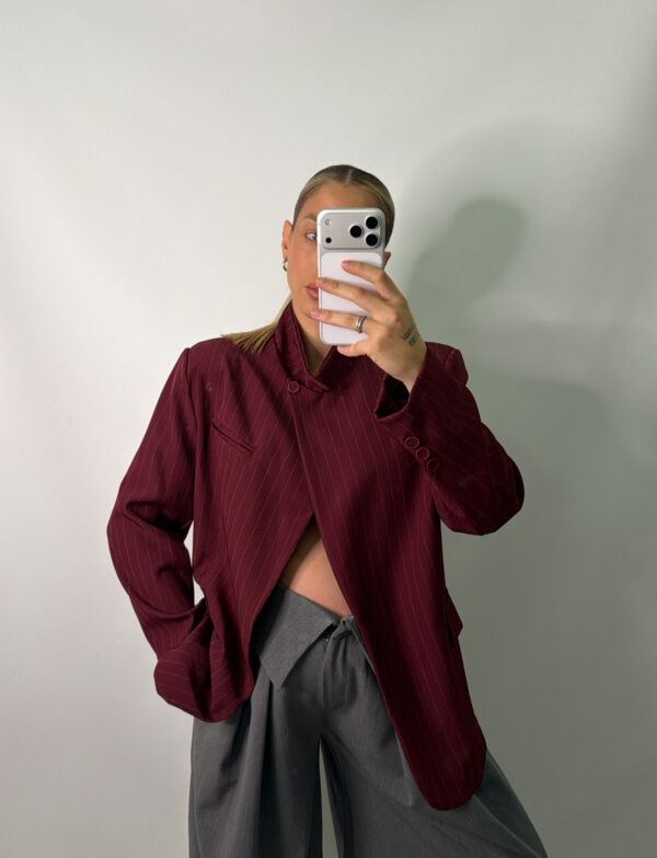 BLAZER ABIERTA BRUDEOS RAYAS