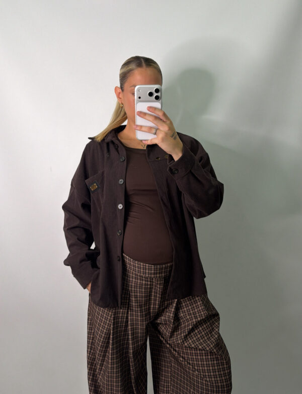 PANTALON CUADROS CHOCOLATE